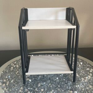 Vintage American girl wood metal night stand doll house furniture living room